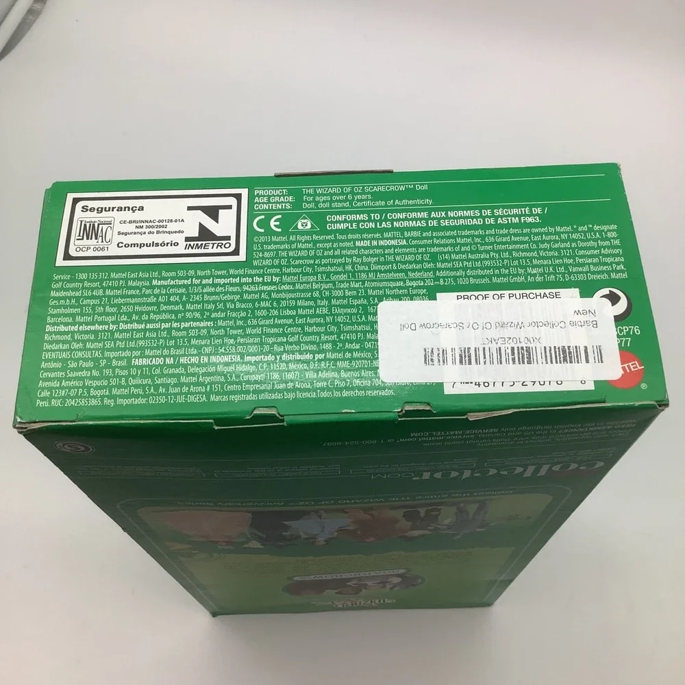 Wizard of Oz‎ Barbie Collector Scarecrow 75th Anniversary Doll New In Box